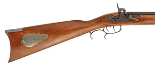 CVA Mountain Rifle,
.50 caliber, 32" barrel,
percussion, maple, iron trim, 
used, from a kit by Connecticut Valley Arms